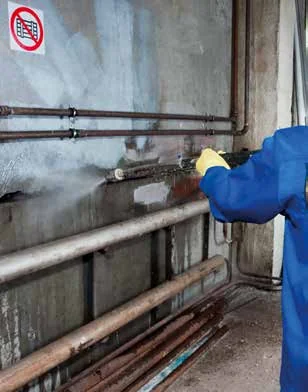 Увлажнение штрабы